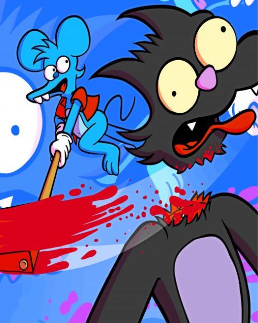 Itchy And Scratchy Diamond Paintings