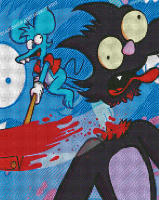 Itchy And Scratchy Diamond Paintings