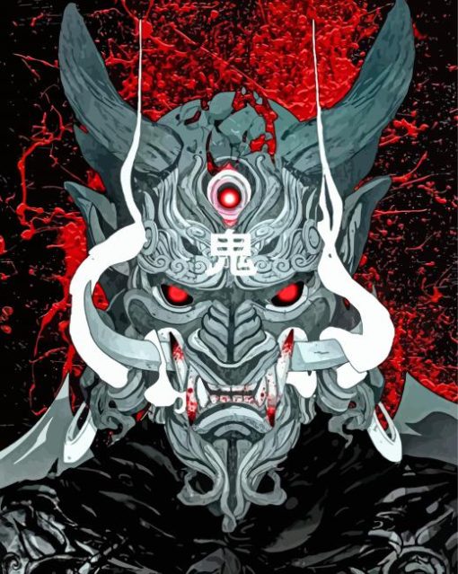 Japanese Demon Mask Diamond Paintings