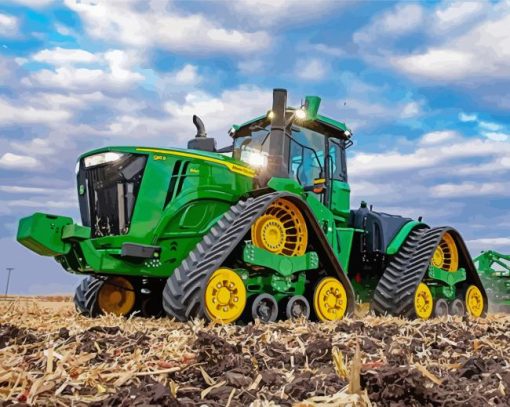 John Deere Trekker Tractor Diamond Painting