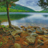 Jordan Pond Tarne In Maine Diamond Painting