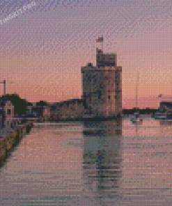 La Rochelle Port Sunset Diamond Painting