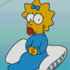 Maggie Simpson Character Diamond Paintings