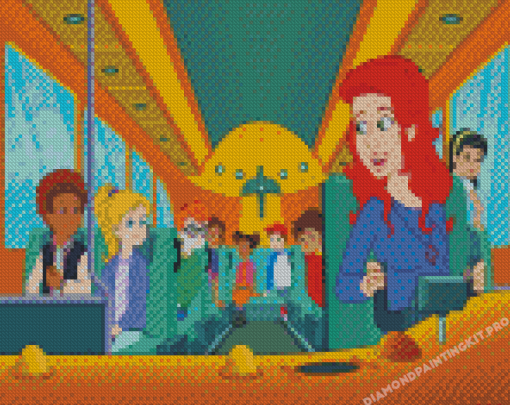 Magic School Bus Animation Diamond Paintings