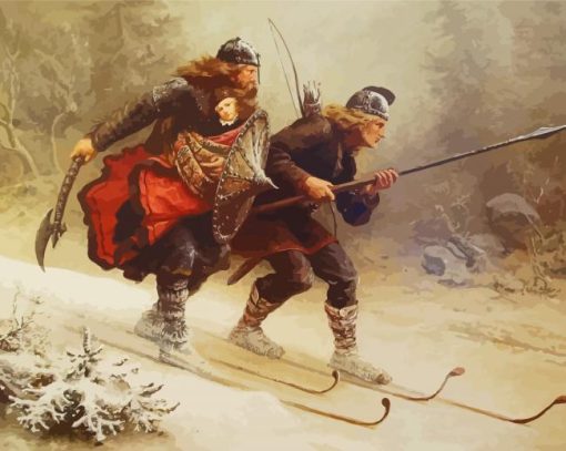 Norwegian Biathlon Diamond Painting