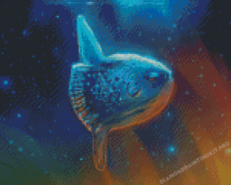 Ocean Sunfish Art Diamond Painting