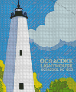 Ocracoke Lighthouse Diamond Paintings