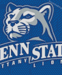 Penn Stat Nittany Lion Logo Diamond Painting
