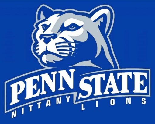 Penn Stat Nittany Lion Logo Diamond Painting