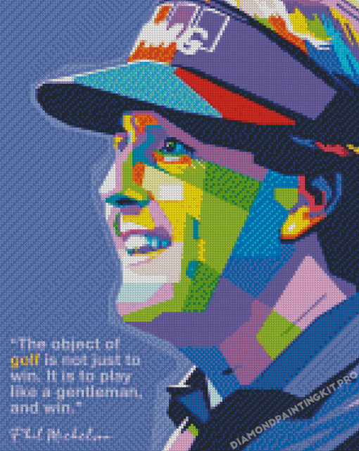 Phil Mickelson Pop Art Diamond Paintings