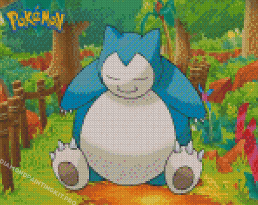 Pokemon Snorlax Diamond Paintings