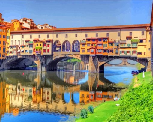 Ponte Vecchio In Florence Italy Diamond Paintings