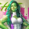 Powerful She Hulk Diamond Paintings