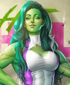 Powerful She Hulk Diamond Paintings