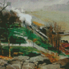 Rain On The River George Bellows Diamond Paintings