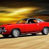 Red 1970 Plymouth Barracuda Diamond Painting