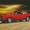 Red 1970 Plymouth Barracuda Diamond Painting