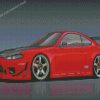 Red Silvia S15 Car Diamond Painting