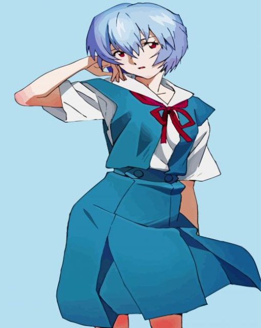 Rei Ayanami Character Diamond Paintings