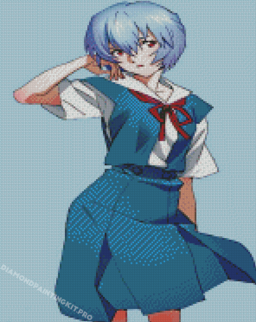 Rei Ayanami Character Diamond Paintings