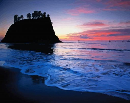 Rialto Beach Washington Olympic National Park Diamond Paintings