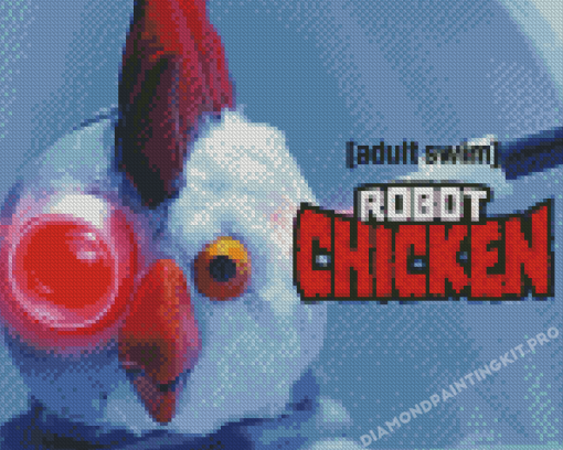 Robot Chicken Diamond Painting