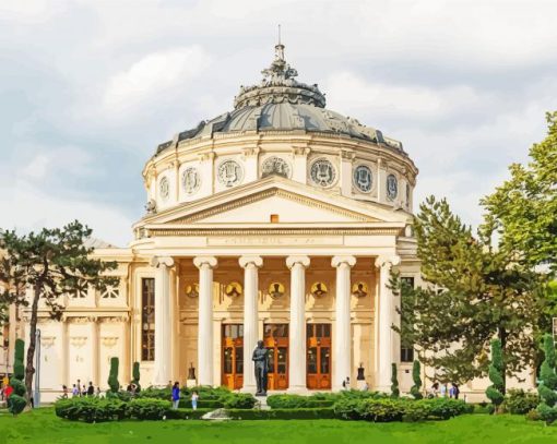 Romania Bucharest Romanian Athenaeum Diamond Paintings