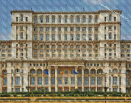 Romania Bucharest Palace Of Parliament Diamond Paintings