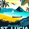 Saint Lucia Island Poster Diamond Paintings