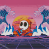 Shy Guy Illustration Diamond Painting