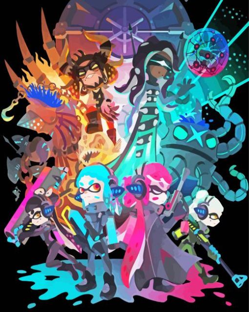 Splatoon 3 Poster Diamond Painting