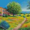 Summer Garden House Diamond Paintings