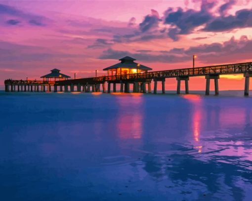 Sunset Fort Myers Beach Diamond Paintings