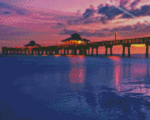 Sunset Fort Myers Beach Diamond Paintings