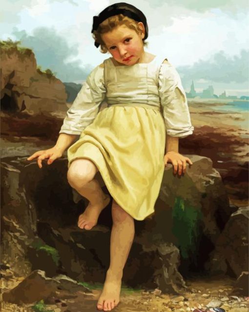 Sur Le Rocher William Bouguereau Diamond Painting