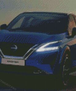 The Blue Nissan Qashqai Car Diamond Painting