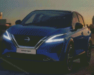 The Blue Nissan Qashqai Car Diamond Painting