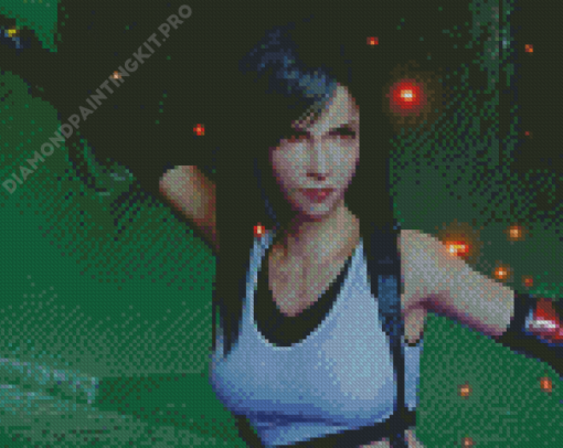 Tifa Lockhart From Final Fantasy Diamond Painting