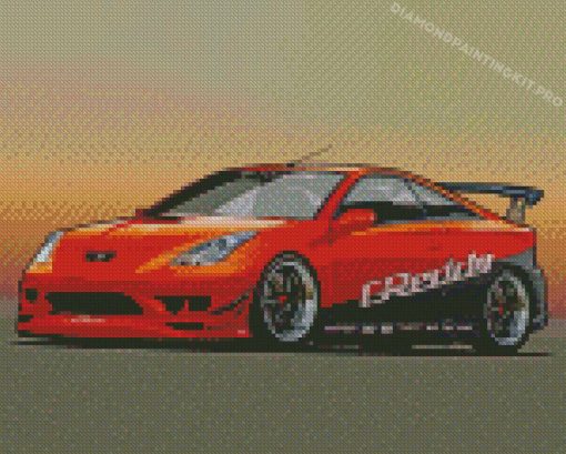 Toyota Celica Art Diamond Painting