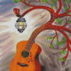 Tree Guitar Art Diamond Paintings