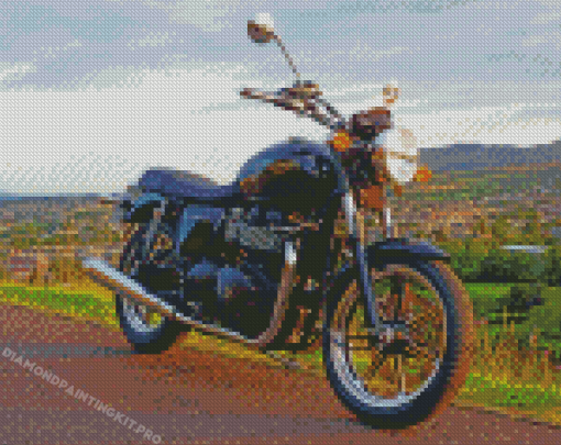 Triumph Bonneville Engine Diamond Paintings