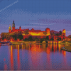 Wawel Royal Castle At Night Diamond Painting