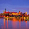 Wawel Royal Castle At Night Diamond Painting