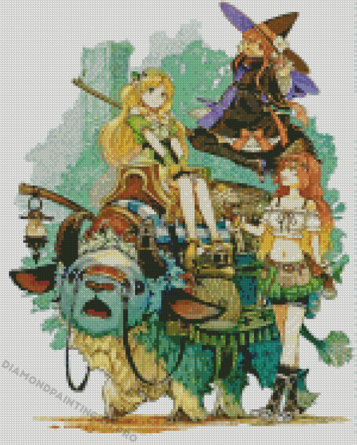 Witch Hat Atelier Characters Diamond Painting