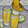 Yellowhammer Bird And Lime Juice Diamond Paintings