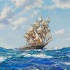 Abstract Clipper Ship Diamond Paintings