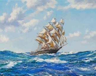 Abstract Clipper Ship Diamond Paintings