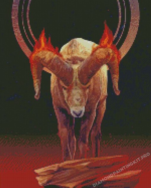 Aesthetic Aries Zodiac Diamond Painting