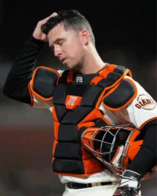 Aesthetic Buster Posey Player Diamond Paintings