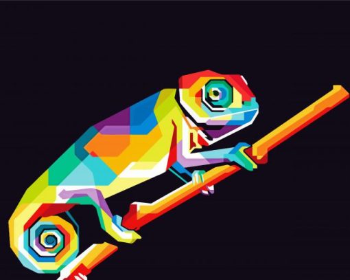 Aesthetic Chameleon Art Diamond Painting